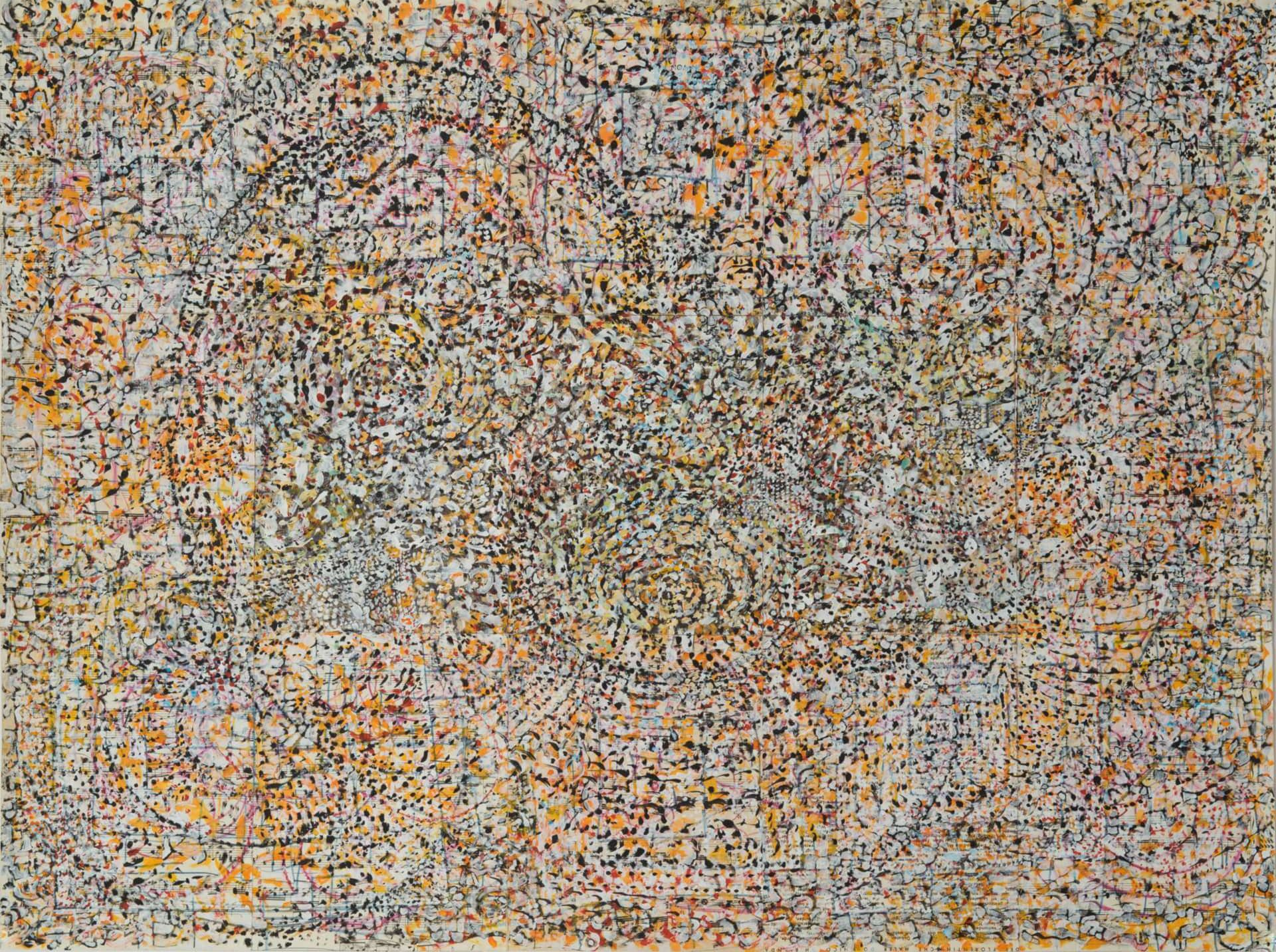 Mäander N° 2, 2009/2015, auf 15 Seiten aus Freskobildnis-se der Frührenaissance, 74 x 100 cm, Mehrl P 6070009